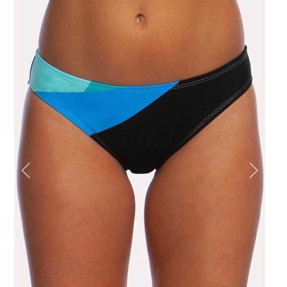 NEW LA BLANCA SIPS & SLICES HIPSTER Swim BOTTOM Sz 12 Geometric color block - Picture 1 of 5